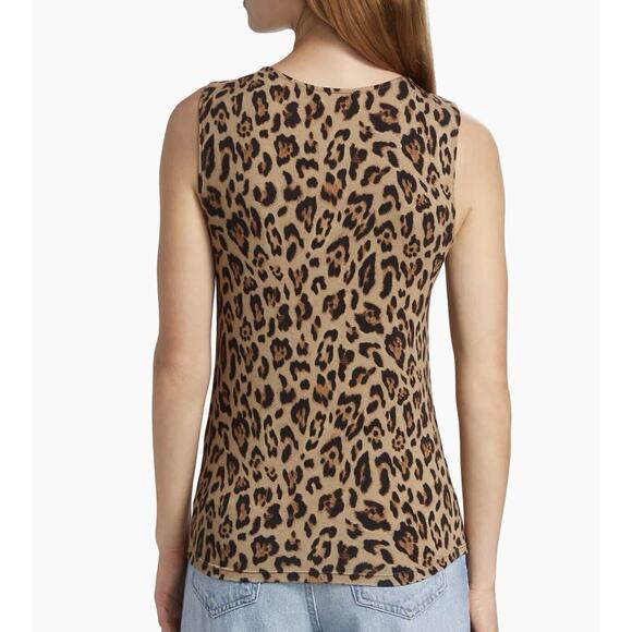 L'Agence Brown Leopard Shelly Tank Blouse XXS - Picture 4 of 8